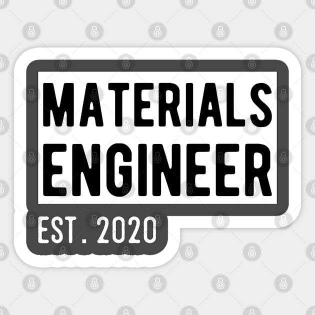 materials engineer Sticker by Elhisodesigns